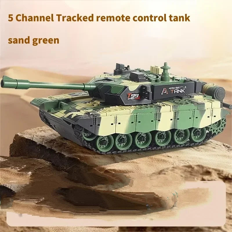 33cm RC Battle Tank - Remote Control Military Vehicle with Crawler Tracks
