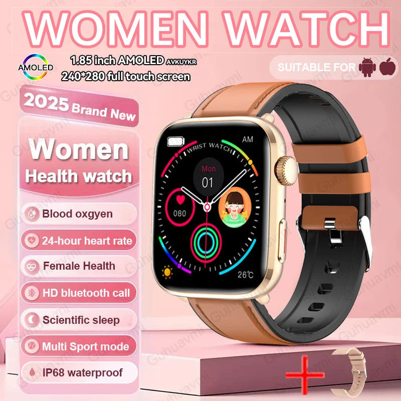 AI Smart Health Monitor Watch - HRV & PPG Blood Pressure Tracking with NFC