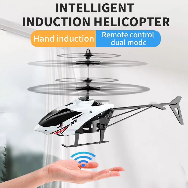 RC Goshawk - Gesture Sensing Flying Helicopter with LED Lights for Kids