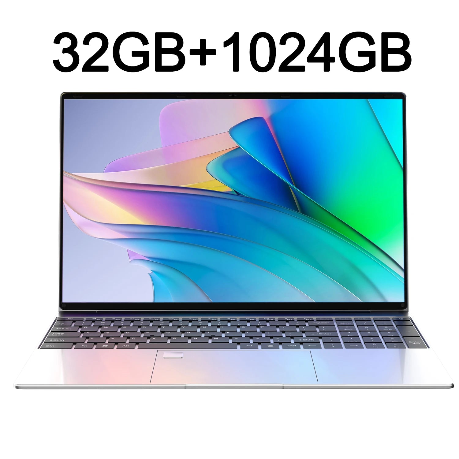 15.6" Portable Gaming Laptop - Intel 6500Y, 32GB RAM, 2TB SSD, Backlit Keyboard, Fingerprint Reader