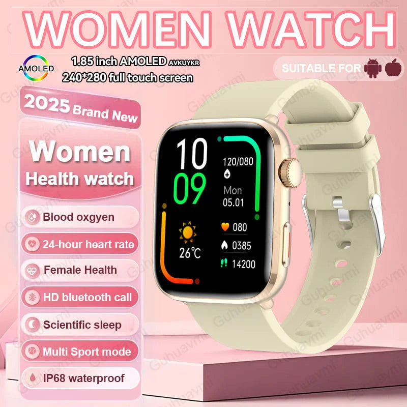 AI Smart Health Monitor Watch - HRV & PPG Blood Pressure Tracking with NFC