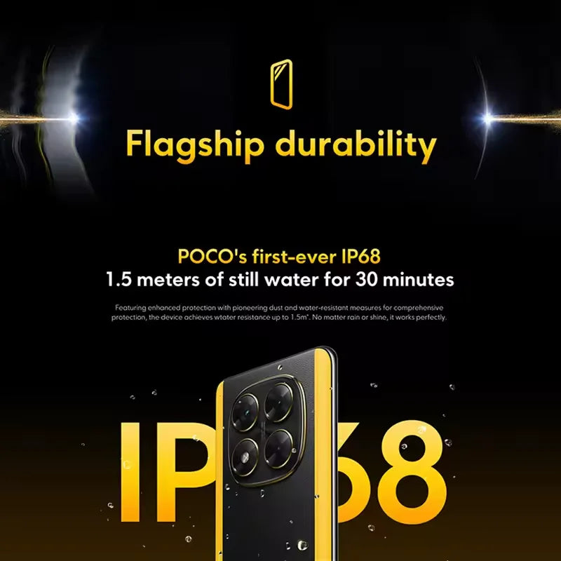 POCO X7 Smartphone - Dimensity 7300-Ultra, 6.67" 120Hz AMOLED, 50MP Camera, IP68 Waterproof