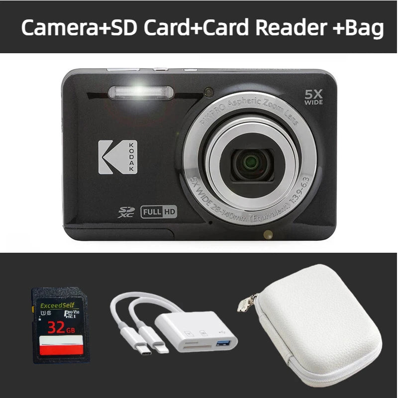 Kodak PIXPRO FZ55 Digital Camera - 16MP, 5x Optical Zoom, Full HD 1080p Video