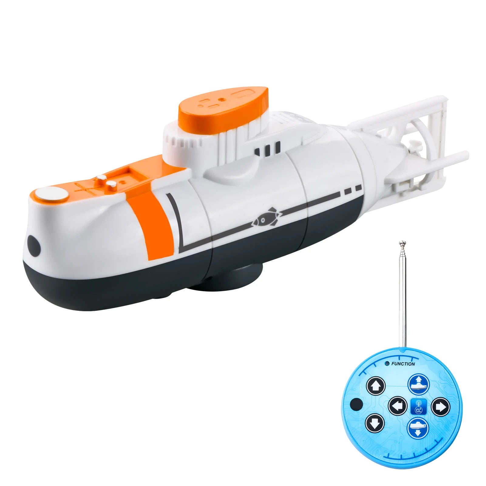 Mini RC Submarine - 0.1m/s Remote Control Waterproof Diving Toy