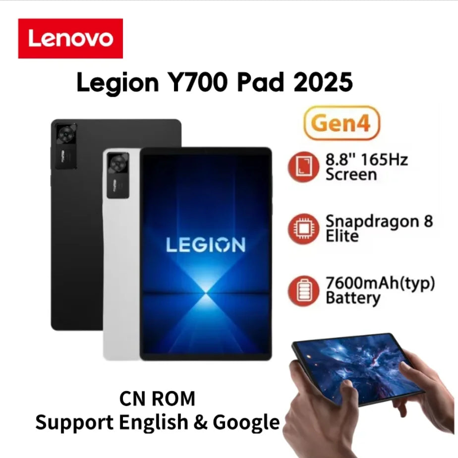 Lenovo Legion Y700 2025 Gaming Tablet - Snapdragon 8 Elite, 8.8" 165Hz Display