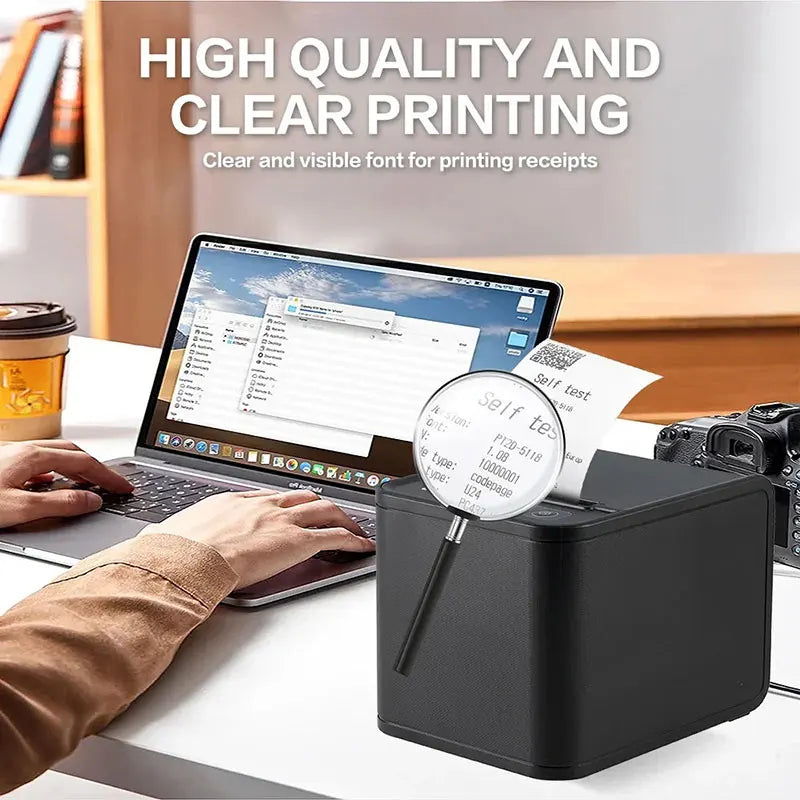 Xprinter 80mm Thermal Receipt Printer with Auto Cutter - USB/LAN POS Kitchen Printer