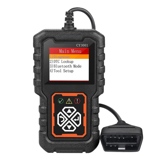 CY3001 Professional OBD2 Car Diagnostic Scanner - Engine Fault Code Reader & Voltage Tester