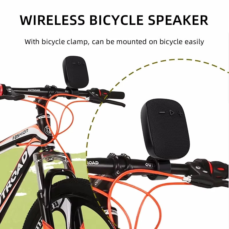 Portable Waterproof Bluetooth Bicycle Speaker - Mini Wireless Subwoofer