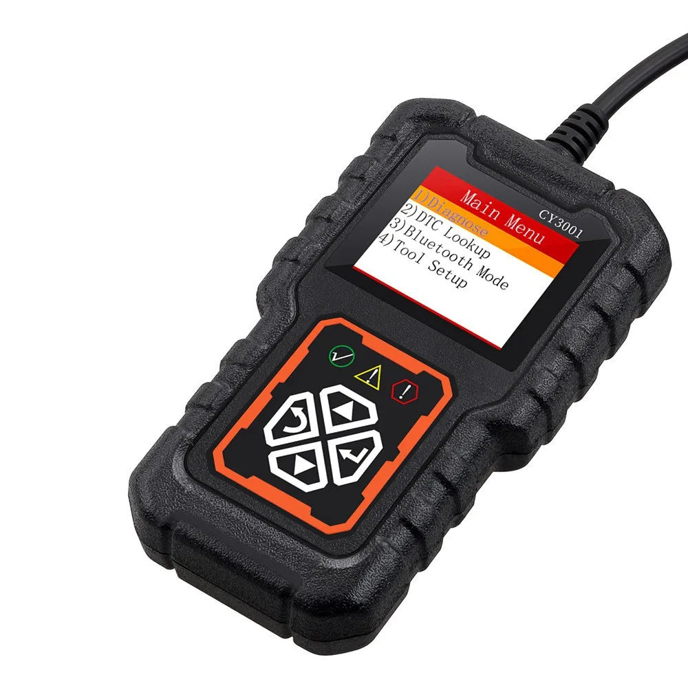 CY3001 Professional OBD2 Car Diagnostic Scanner - Engine Fault Code Reader & Voltage Tester