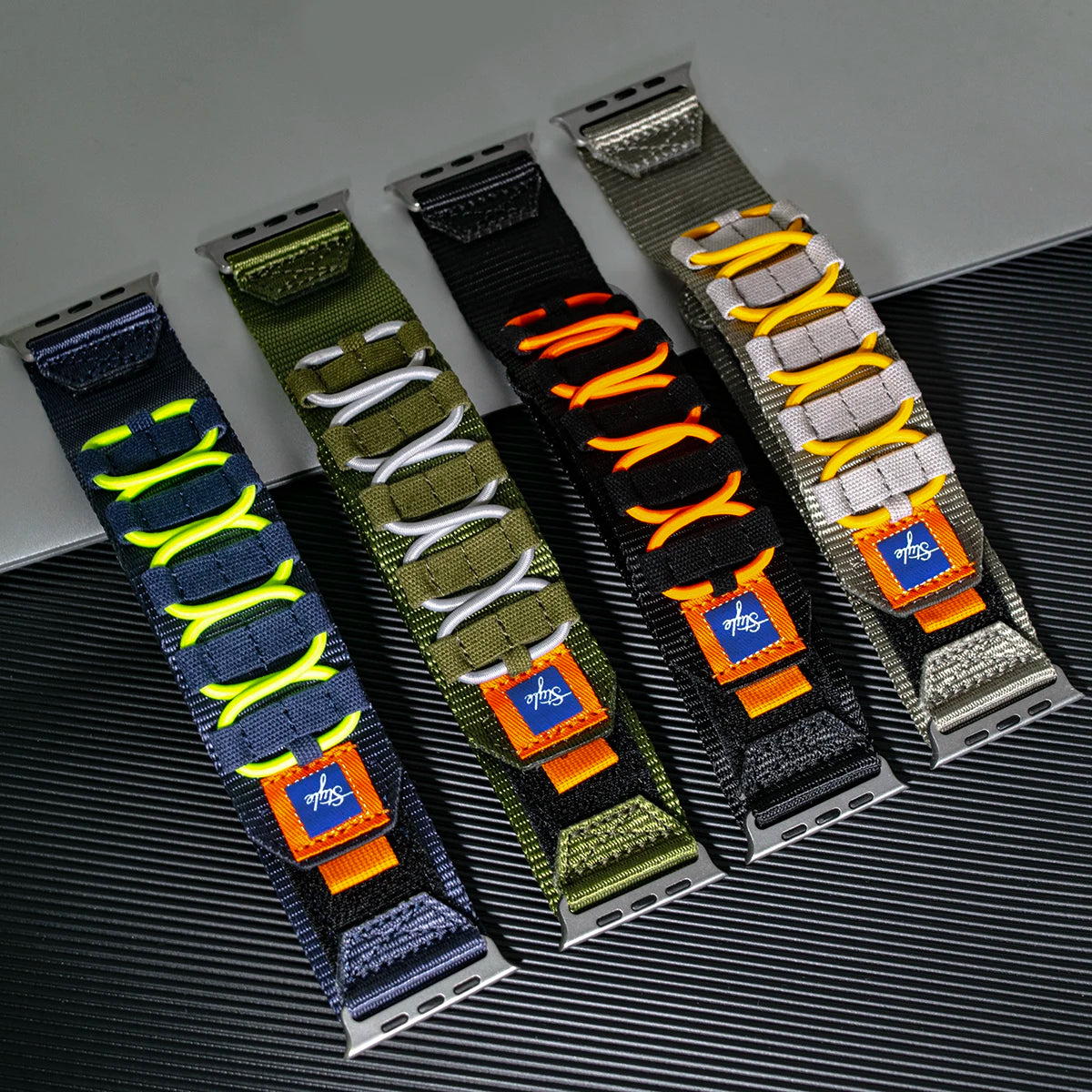 Premium Nylon Tactical Sports Band for Apple Watch Ultra 2, Series 9/8/7/6/SE/5/4 (42-49mm)