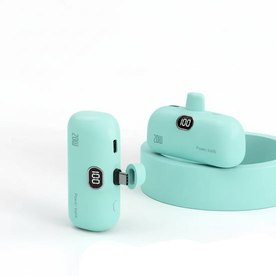 Portable Power Bank with Built-in Cable - 10000mAh Fast Charging Battery Pack
