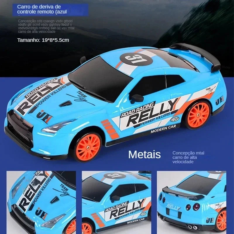 2.4GHz 4WD LED Remote Control Drift Car - GTR AE86 Racing Model for Kids