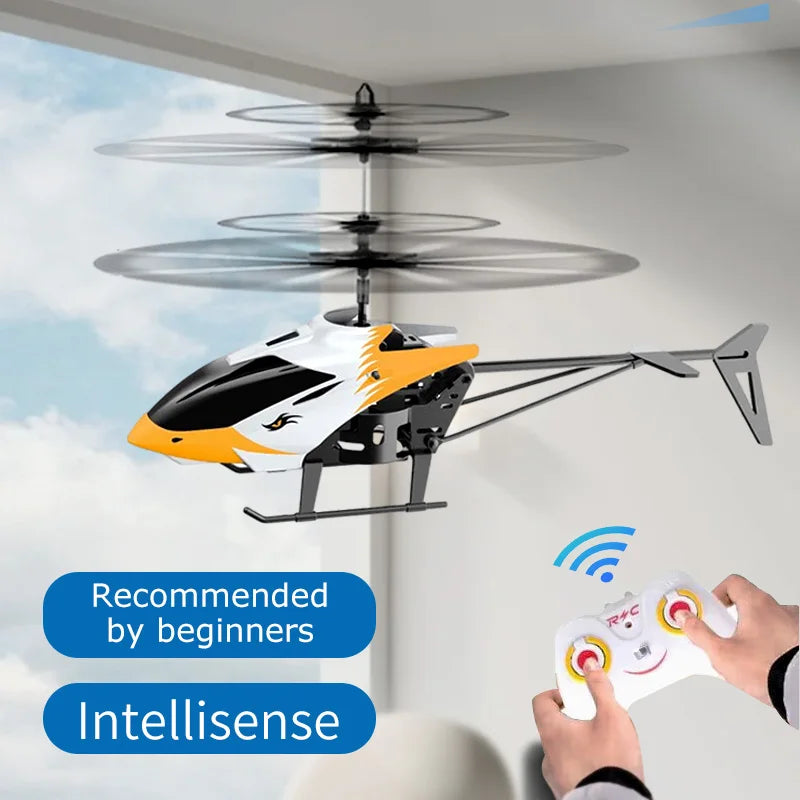 RC Goshawk - Gesture Sensing Flying Helicopter with LED Lights for Kids