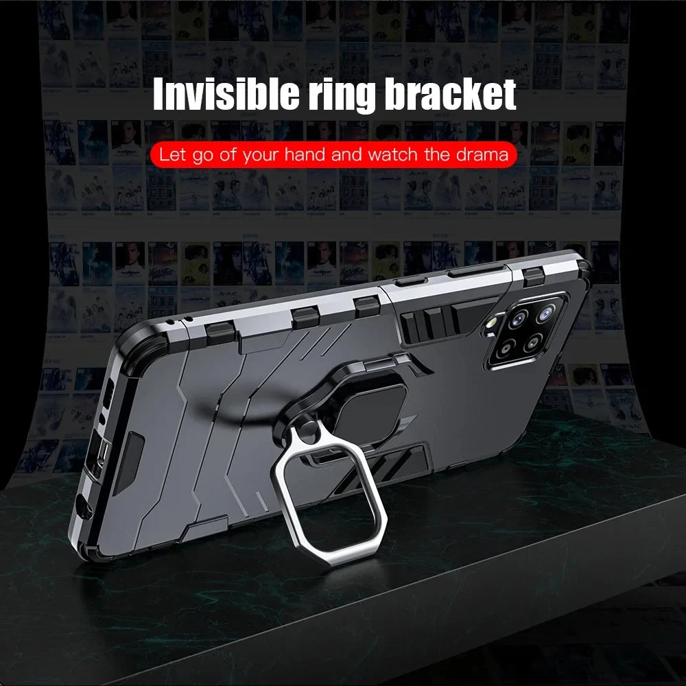 Samsung Galaxy Magnetic Ring Stand Case - Shockproof Protection
