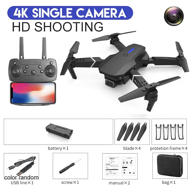 E88 Pro 4K Professional RC Drone with HD Wide-Angle Camera