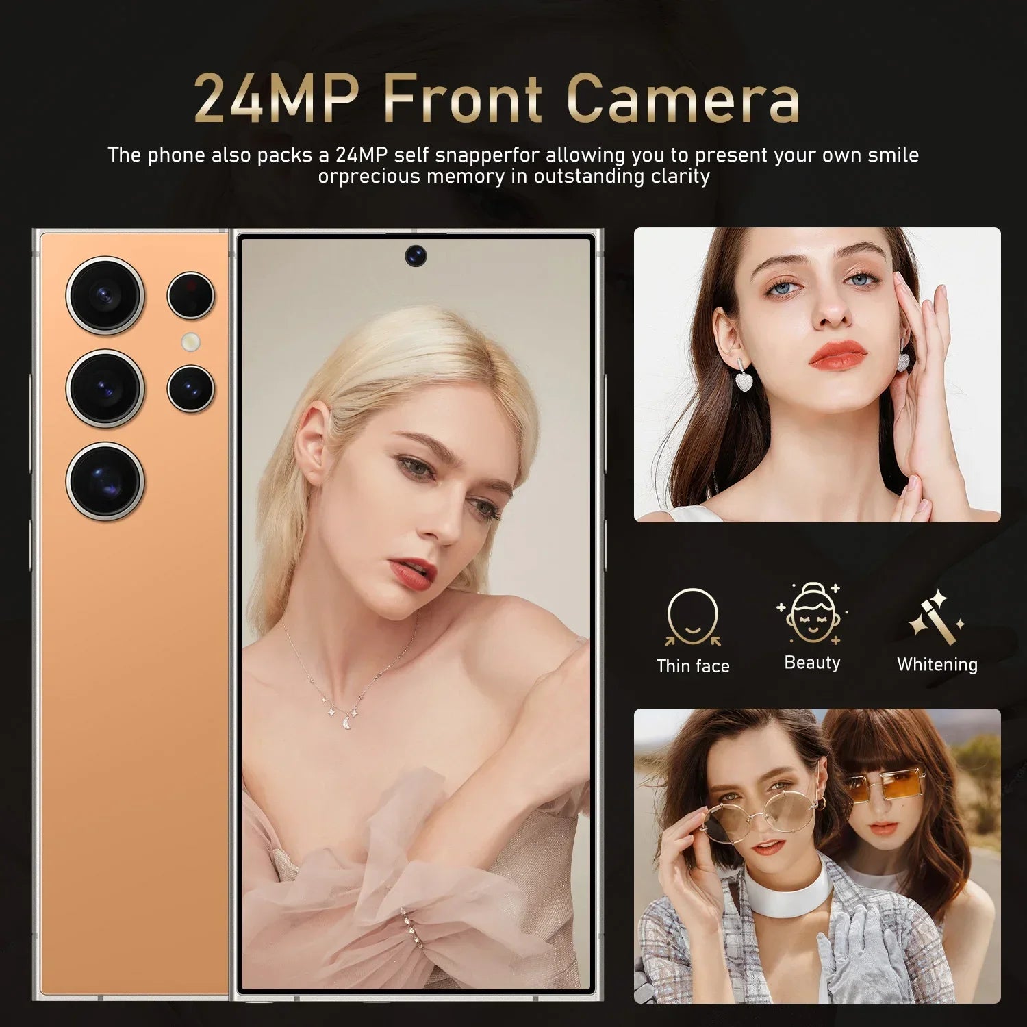 FUFFI S25 Pro Smartphone - 6.8" Android, 8GB RAM, 256GB Storage, 48MP Camera, 6000mAh Battery