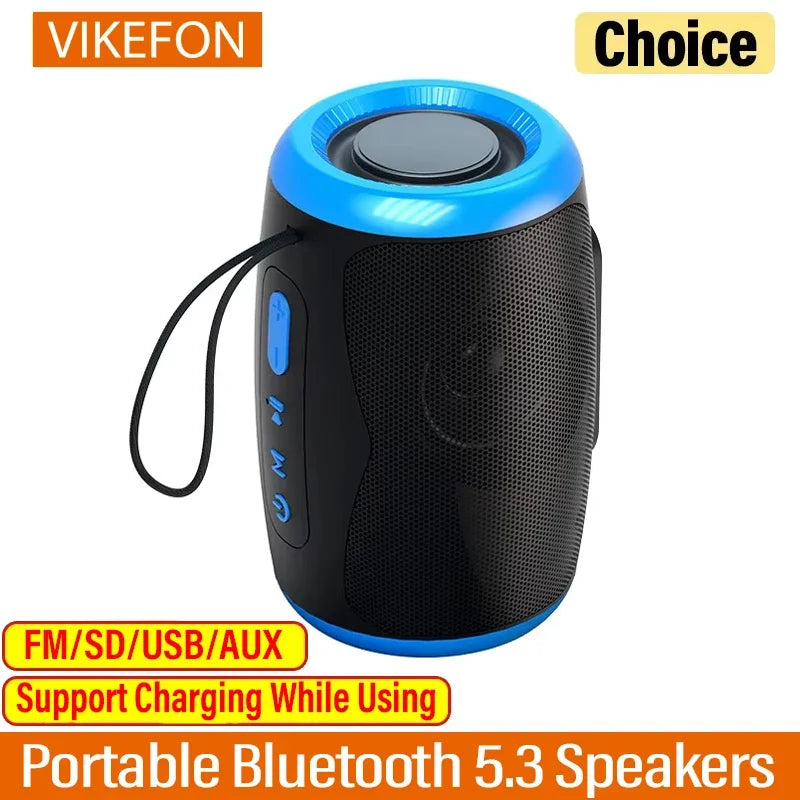 TSN-1 Portable Bluetooth 5.3 Speaker - Wireless Waterproof Outdoor Speaker with TWS Stereo