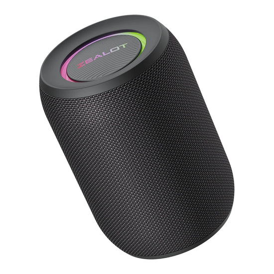 Zealot S32 Pro Bluetooth Speaker - Waterproof Wireless Speaker with LED Lights & Deep Bass