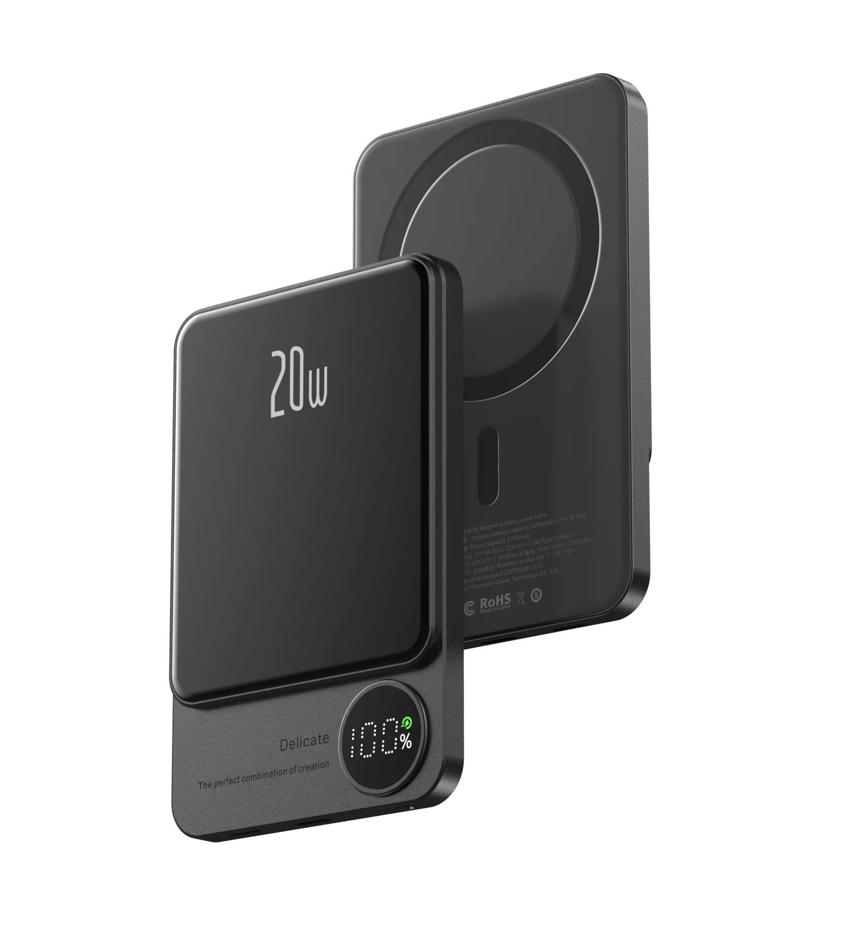 10000mAh Alloy Magnetic Powerbank Magnetic Power Bank Wireless Fast Charger For iPhone 15 14 13 12 11 Backup battery For Magsafe