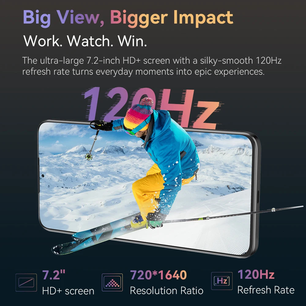 Cubot Note 60 Smartphone - Android 15, 7.2" 120Hz Display, 16GB RAM, 128GB Storage, 48MP Camera