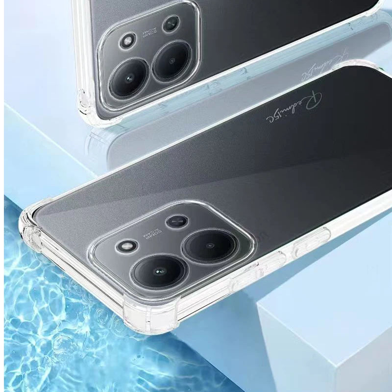 Premium Shockproof Clear Case for Xiaomi Redmi Series - Soft TPU Silicone Bumper Protection