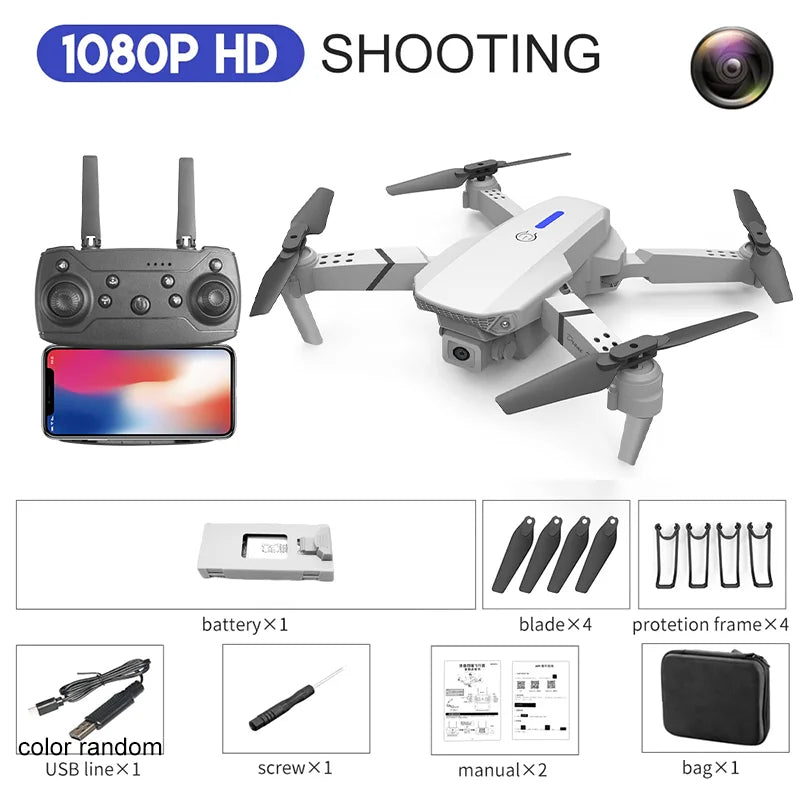 E88 Pro 4K Professional RC Drone with HD Wide-Angle Camera
