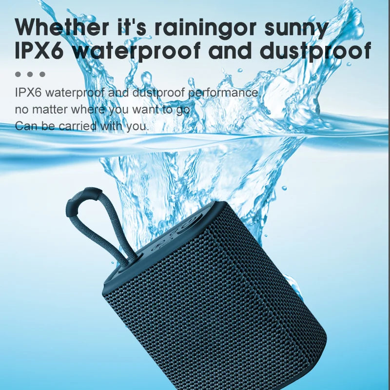 EBS-300 Portable Bluetooth Speaker - 5W Waterproof Wireless Speaker with TF Card Slot