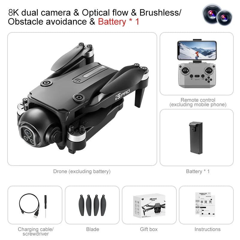 I5 Pro Professional Drone with 8K Camera and 5G WiFi FPV
