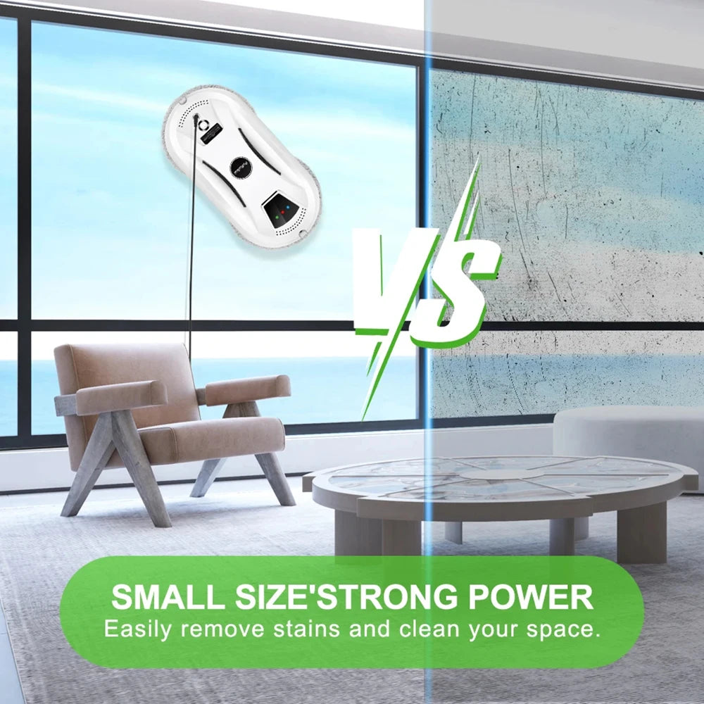 PuRuiKai Smart Window Cleaning Robot - Automatic High-Suction Cleaner with Anti-Fall Technology