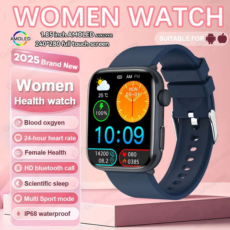 AI Smart Health Monitor Watch - HRV & PPG Blood Pressure Tracking with NFC