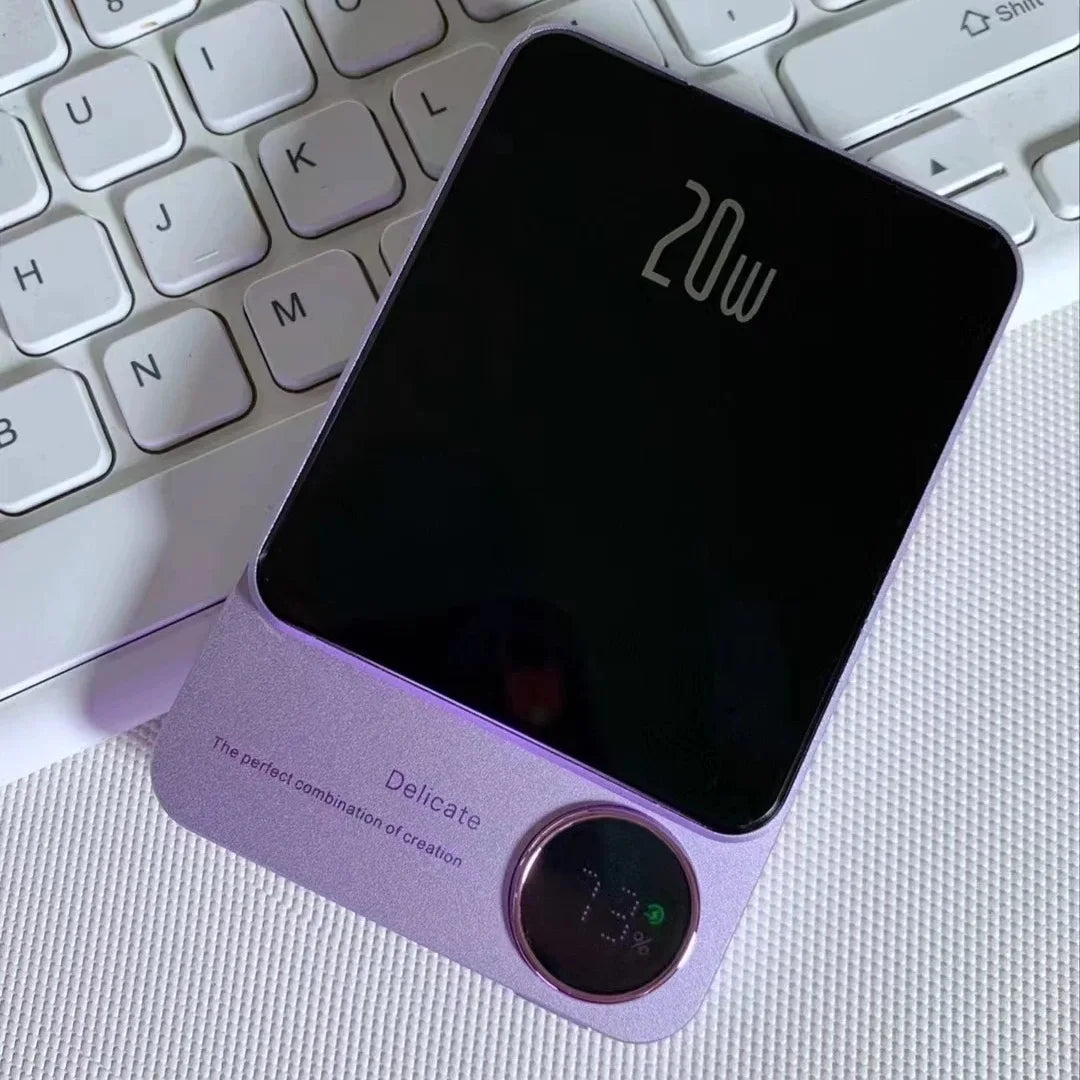 10000mAh Alloy Magnetic Powerbank Magnetic Power Bank Wireless Fast Charger For iPhone 15 14 13 12 11 Backup battery For Magsafe