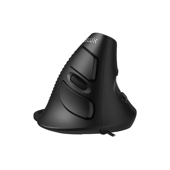 Delux M618XU Ergonomic Vertical Mouse - Silent Click, 4000 DPI, Removable Palm Rest