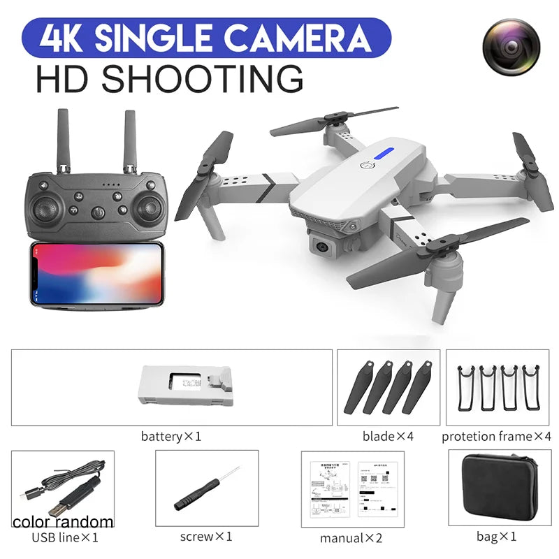 E88 Pro 4K Professional RC Drone with HD Wide-Angle Camera