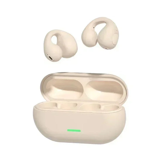 T75 Wireless Bone Conduction Headphones - Bluetooth 5.3 Clip-On Sports Earphones