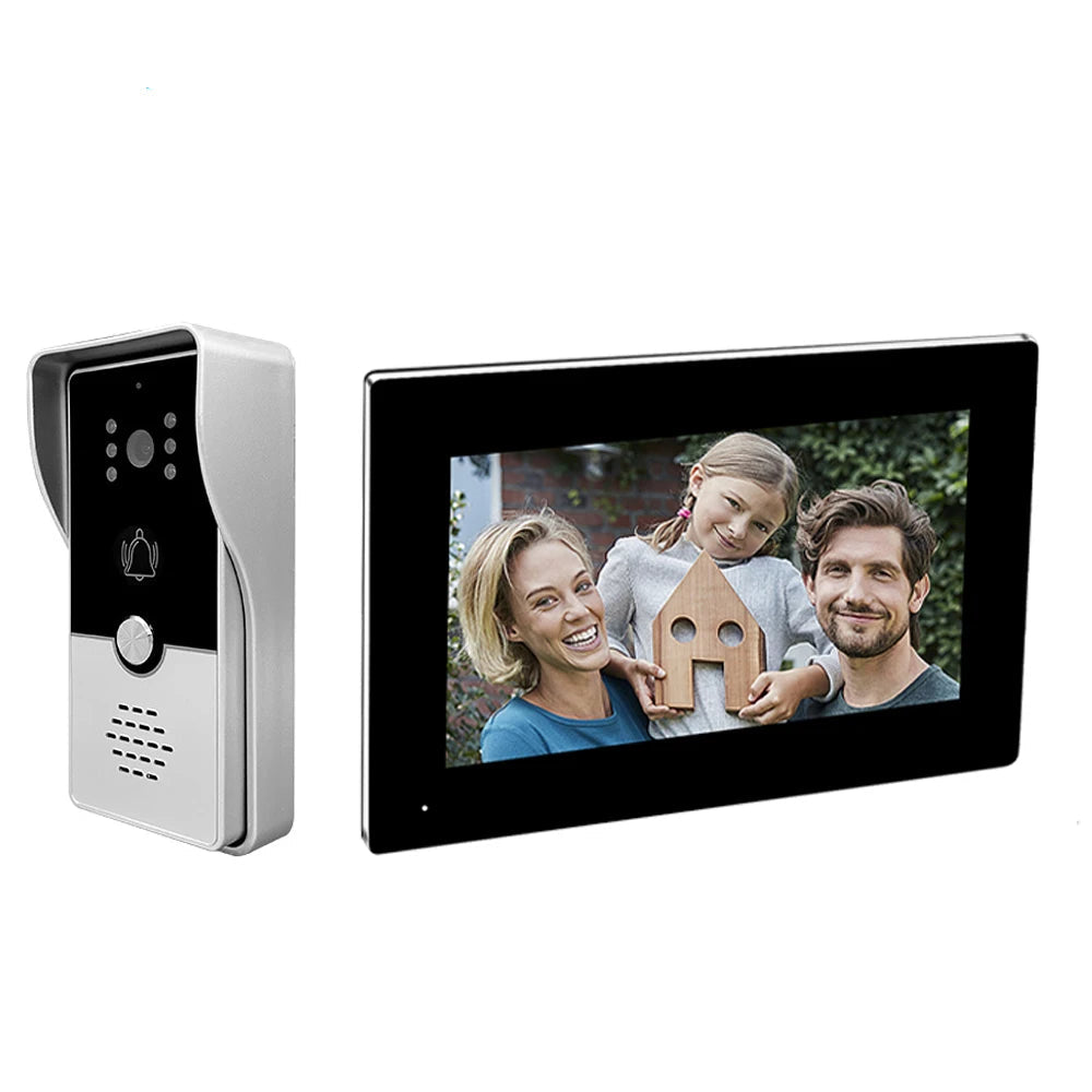 7-Inch Smart Video Doorbell Intercom System - HD Visual Door Phone with Camera for Home, Villa & Apartment Security