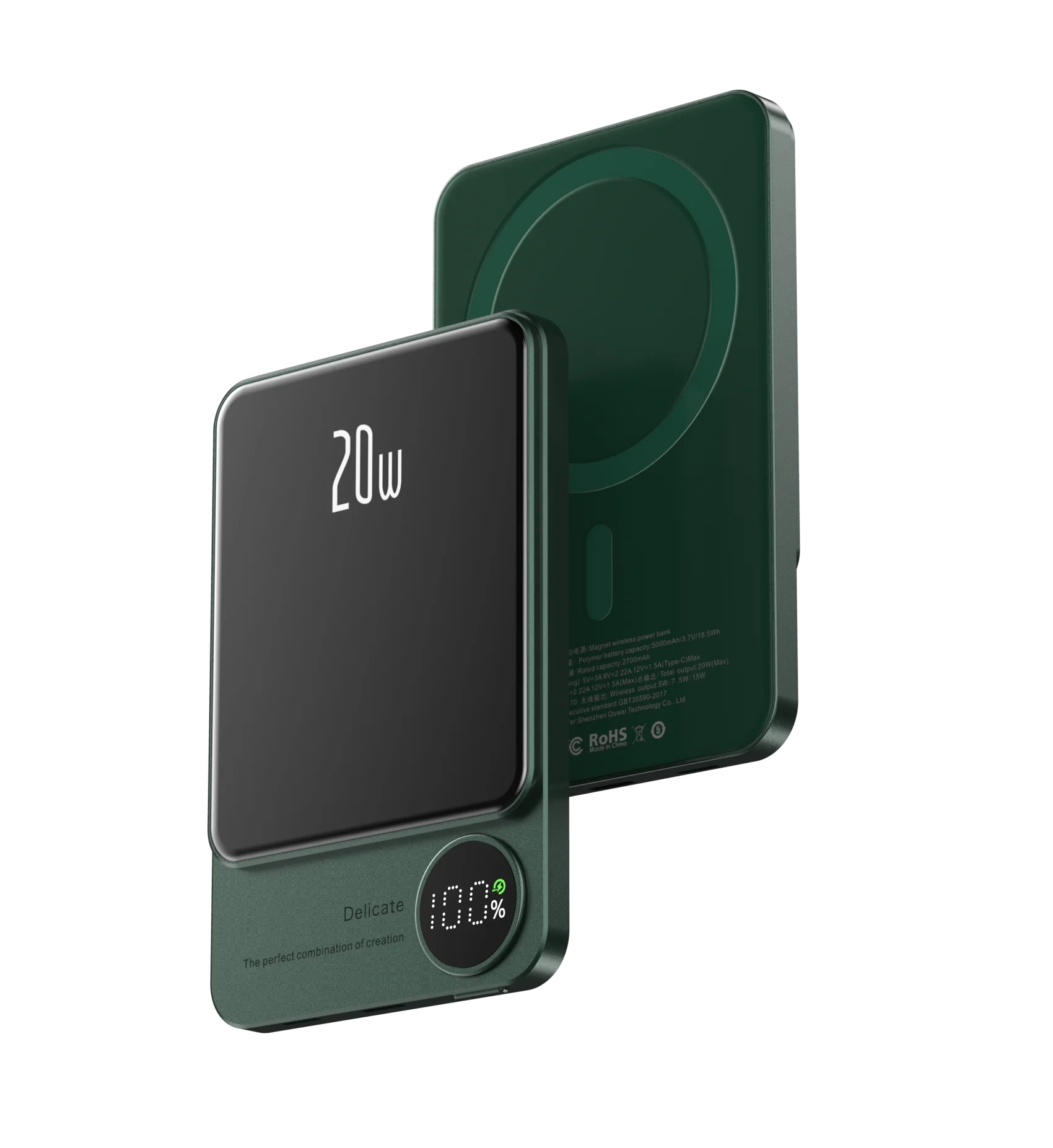 10000mAh Alloy Magnetic Powerbank Magnetic Power Bank Wireless Fast Charger For iPhone 15 14 13 12 11 Backup battery For Magsafe