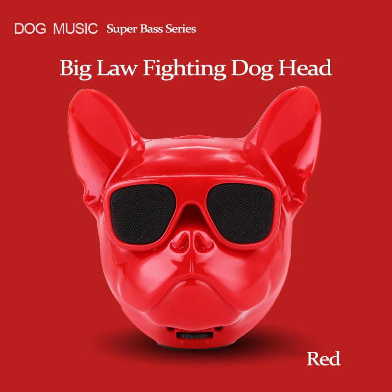 Creative Fighting Dog Wireless Bluetooth Speaker - Portable Touch Control Bass Speaker