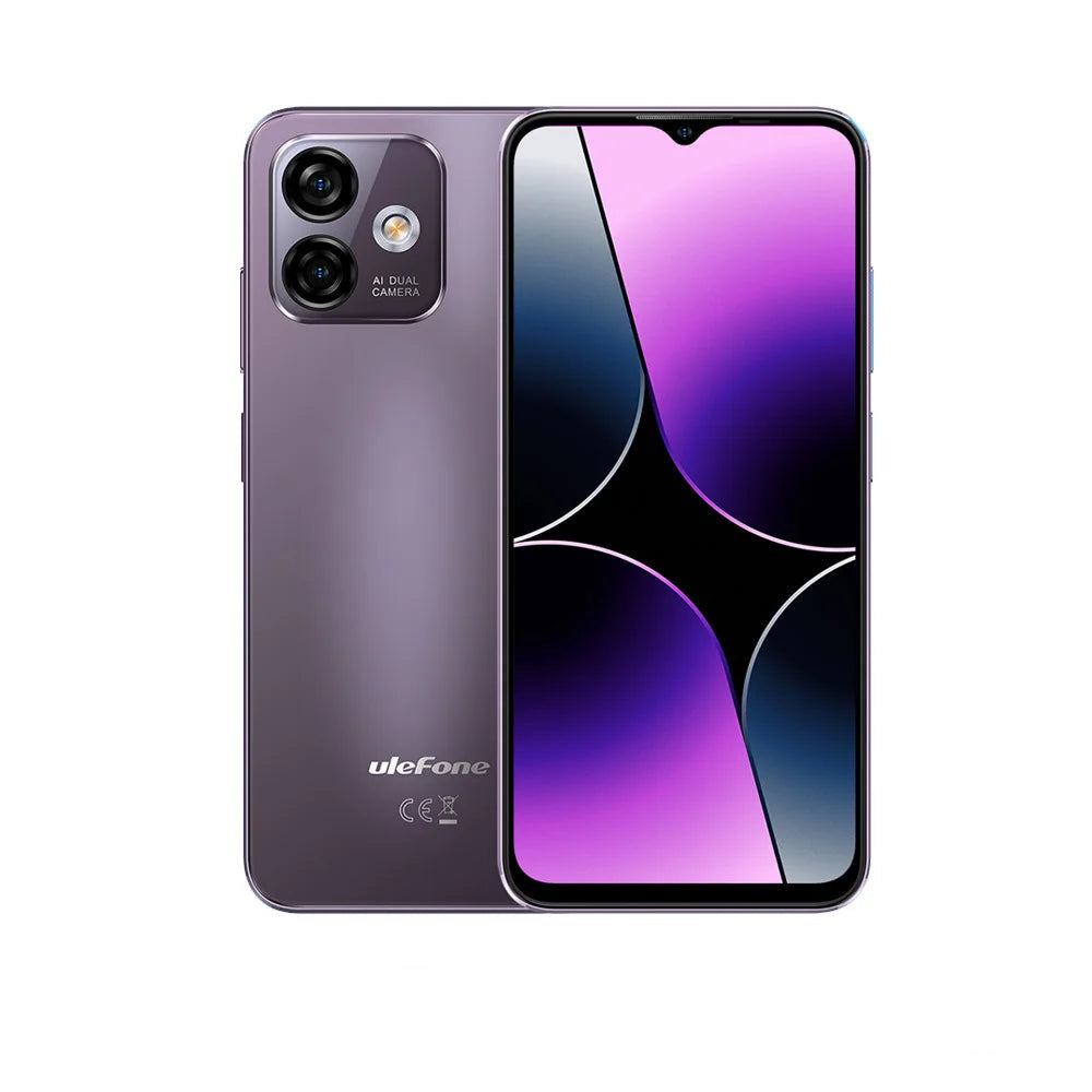 Ulefone Note 16 Pro 4G Smartphone - 16GB RAM (8GB+8GB Extended) 256GB Storage, Android 13, 50MP Camera, 6.52" Display