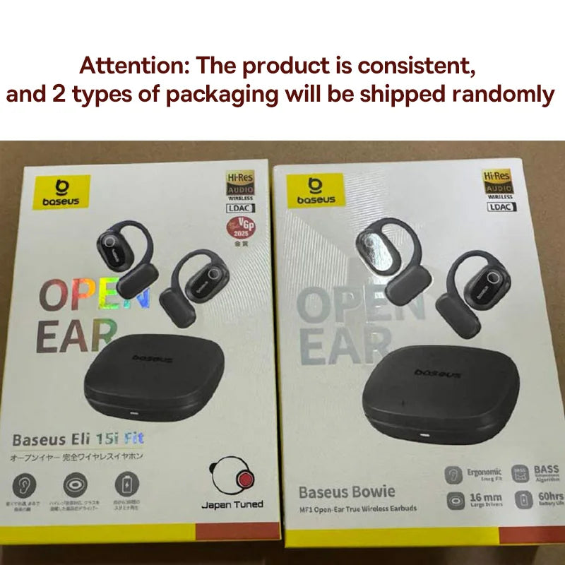 Baseus Bowie MF1 Open-Ear Sport Wireless Earphones - Bluetooth 5.4, 60 Hours Playtime