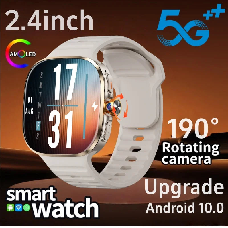 M99 5G Smartwatch - 2.4" AMOLED Display with 900W Rotating Camera