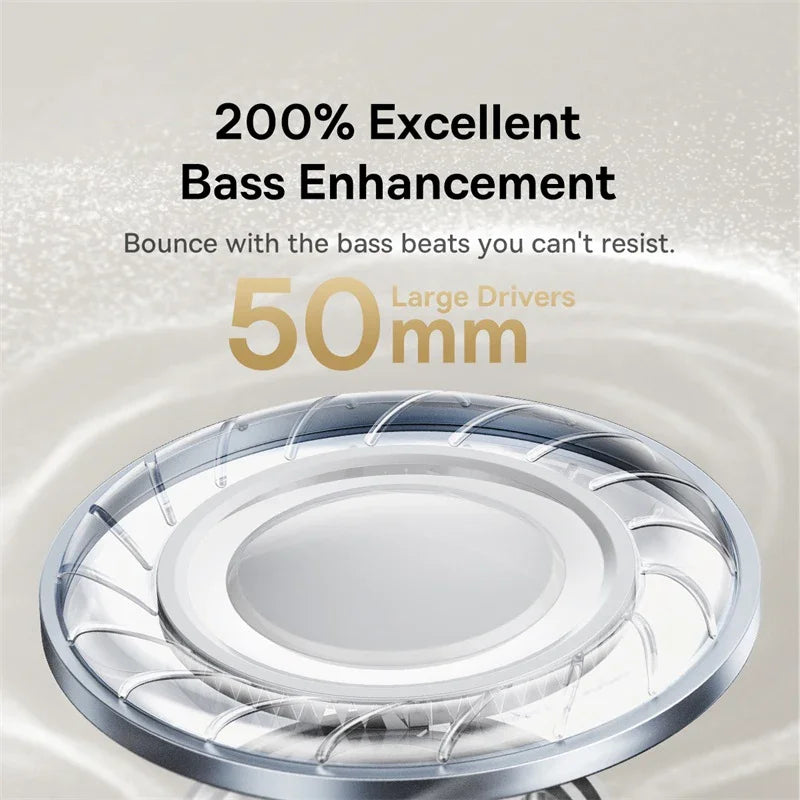 Baseus Bowie 30 Max ANC Wireless Headphones - Hi-Res LDAC Bluetooth 5.4 with Spatial Audio