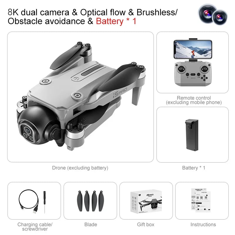 I5 Pro Professional Drone with 8K Camera and 5G WiFi FPV