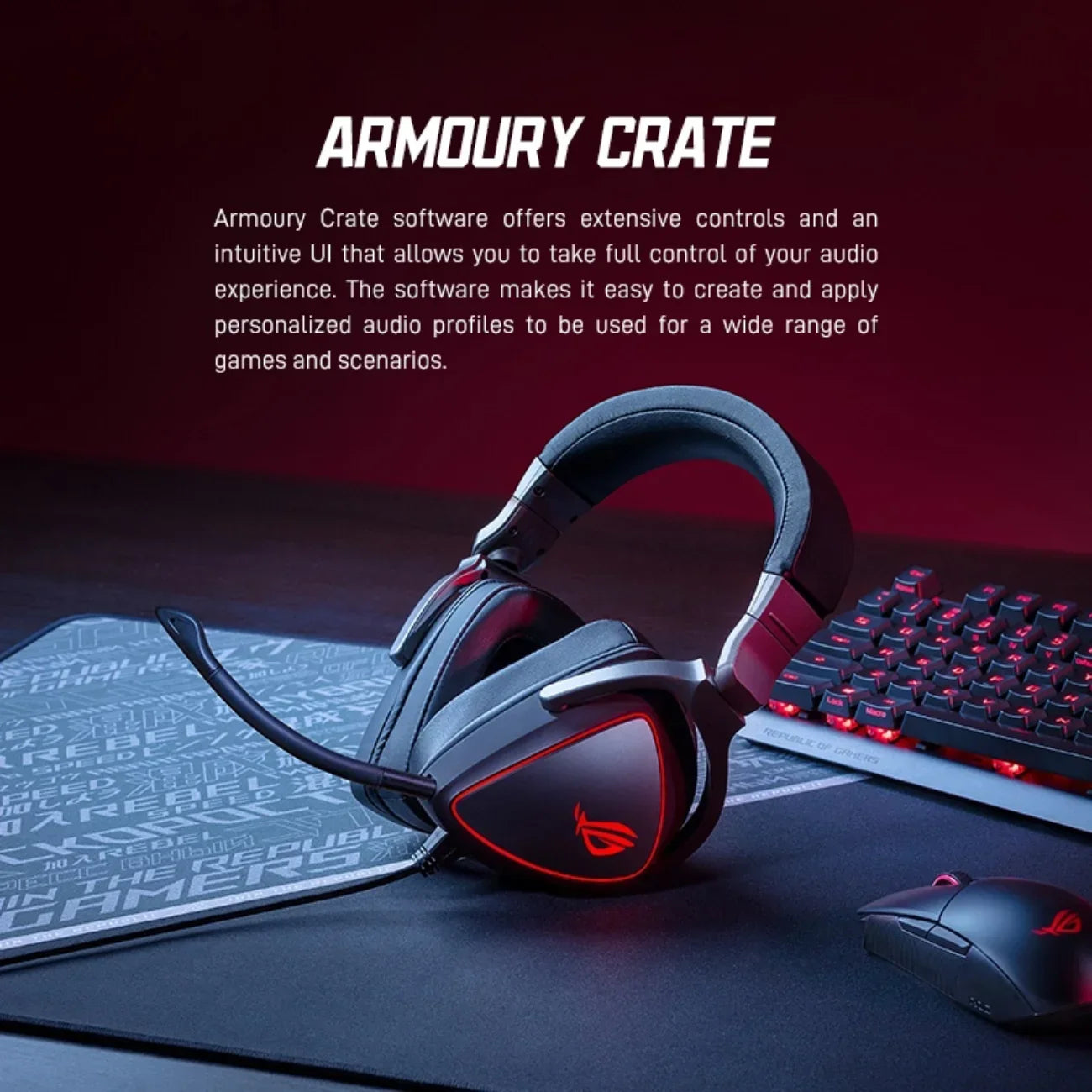 ASUS ROG Delta RGB Elite Gaming Headset - 7.1 Surround Sound with Noise-Cancelling Microphone
