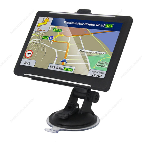 7-Inch GPS Navigation System for Cars and Trucks - Europe Maps with Sunshade