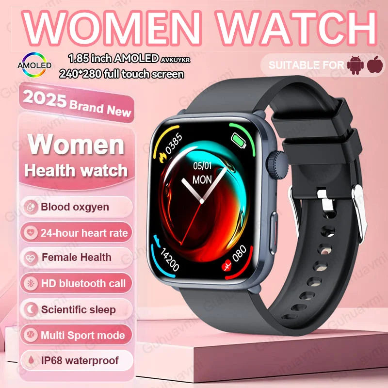AI Smart Health Monitor Watch - HRV & PPG Blood Pressure Tracking with NFC