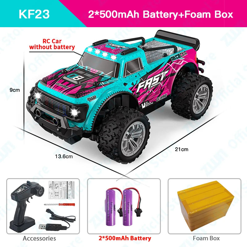1:16 Scale 2.4G RC Off-Road Climbing Car with LED Lights - Remote Control Vehicle for Kids