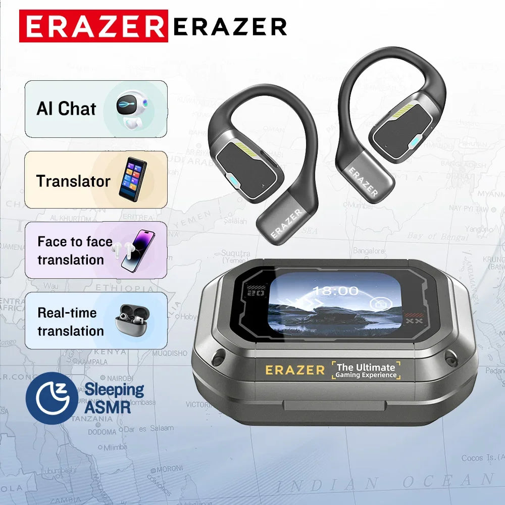 Erazer XP6 AI Translator Bluetooth Earphones - Wireless Sleep & Travel Headset