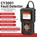 CY3001 Professional OBD2 Car Diagnostic Scanner - Engine Fault Code Reader & Voltage Tester