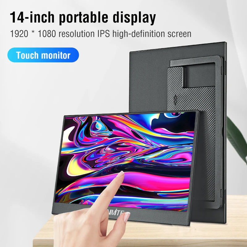 14 Inch Touch Screen Portable Touch Monitor Non-touch optional  Gaming Computer Expand Display For XBox PS4/5 Switch Loptop
