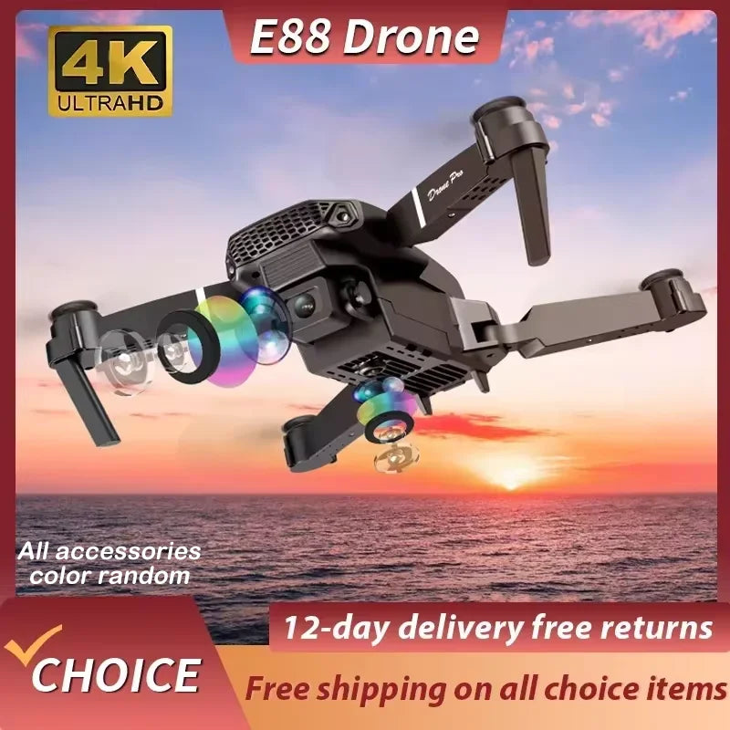 E88 Pro 4K Professional RC Drone with HD Wide-Angle Camera
